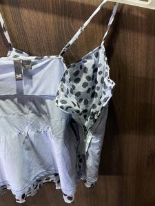 Blue Crop Top