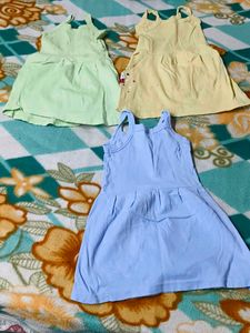 Cute Baby Dresses - Set of 3