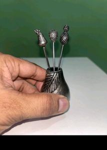 Vintage Silver Plated Fruit Fork