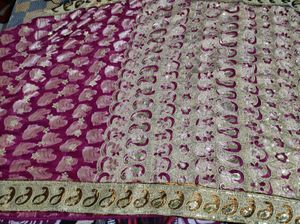 Beetroot Colour Saree
