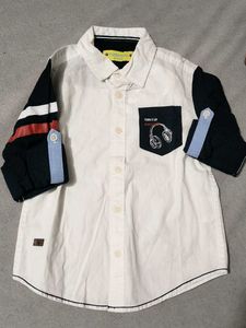 ' Button-Down Shirt with Headphone Detail