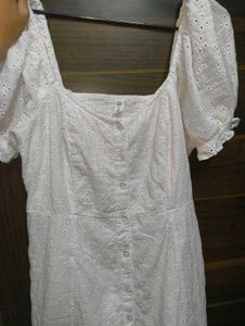 White Eyelet Dress