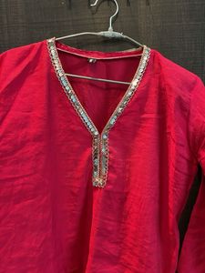 Pink Short Kurti