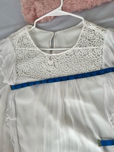 Elegant White Lace Top
