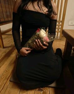 Elegant Black Off-Shoulder Dress