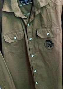 Diesel Duble Pocket Button-Down Shirt