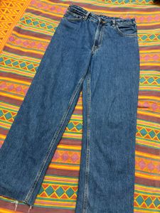 High Waisted Blue Jeans