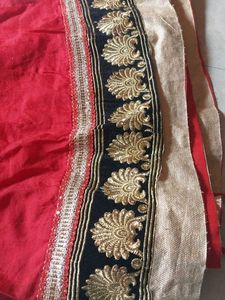 Red Embroidered Kurta Set