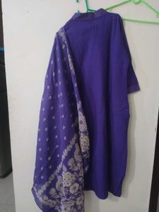 Beautiful partywear Purple Kurta Set