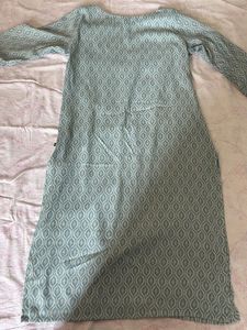 Straight Kurta- Sea Green
