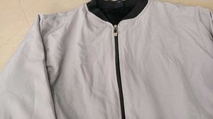 Stylish Grey Bomber Jacket