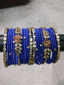 Blue &amp; Gold Bangle Set