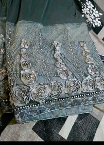 Grey Party Were Saree
