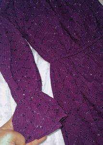 Elegant Purple Maxi Dress