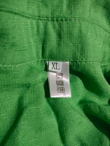 Green Button-Up Shirt