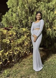 Stylish Silver Co-ord Set