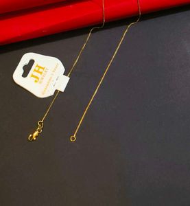 Gold Box Chain Necklace