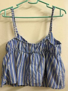 Striped Blue Cami Top