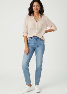 Elegant Sheer Button-Down Top
