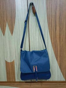 imported Blue Crossbody Bag