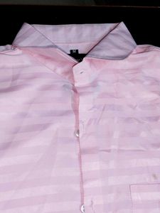 Pink Striped Button-Down Shirt