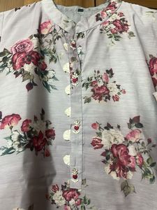 Floral Print Kurta
