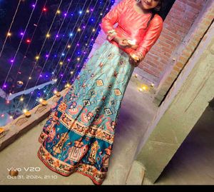 Printed Lehenga Set