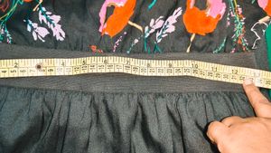 Floral Top Black Dress