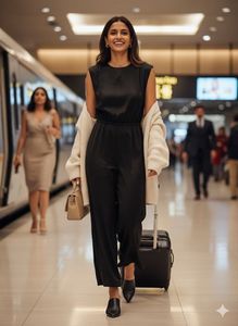 ⚡️RIVER ISLAND Power Jumpsuit:Sophistication Now🖤