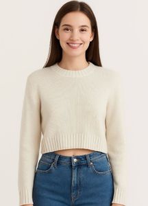 H&M Cropped knit Sweater