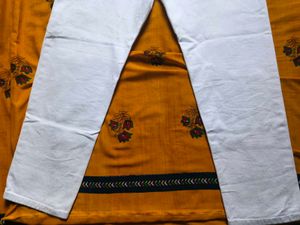 White Denim Straight Leg Jeans