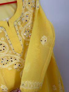 Lukhnavi work Kurti