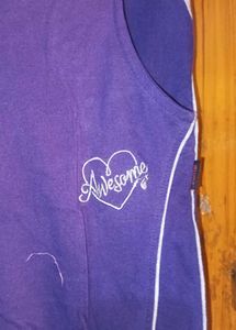 Purple 'Awesome' Top