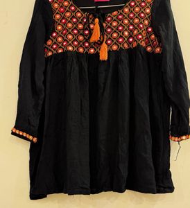 Black Kurti Top