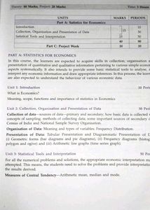 Statistics Economics Class XI