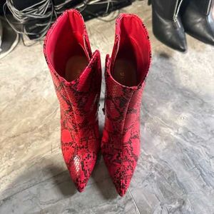 Snake Print Heel Boot