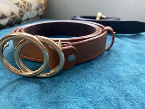 Double Buckle Chic Belt Combo (Brown + Black)