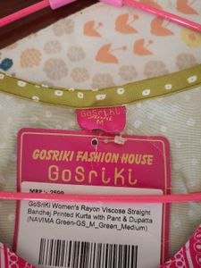 Green &amp; Pink Kurta Set
