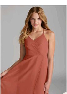 Elegant  Rust Maxi Azazie Dress(A8)