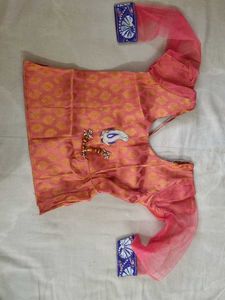 Orange And Ourple Bridal Lehenga( Alterable)