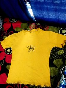 Yellow Crop Top