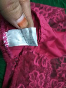 Pink Lace Trim Briefs💞