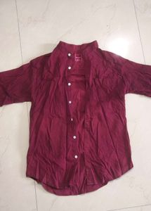 Maroon Casual Shirt