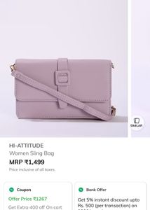 Lilac Crossbody Bag