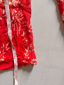 Elegant Carmine Floral Jumpsuit