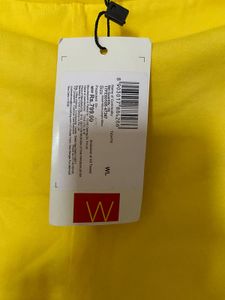 W Women’s Mango Yellow Colour Tights (L)