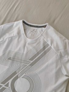 White Graphic Print Tee