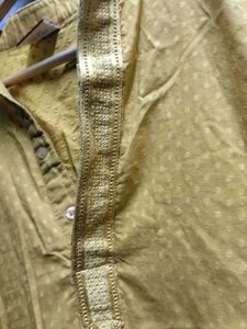 Yellow Cotton Kurta