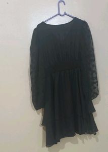 Black Tiered Mini Dress