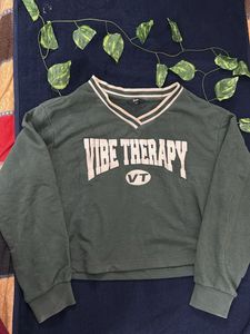 Vibe Therapy Green Sweatshirt